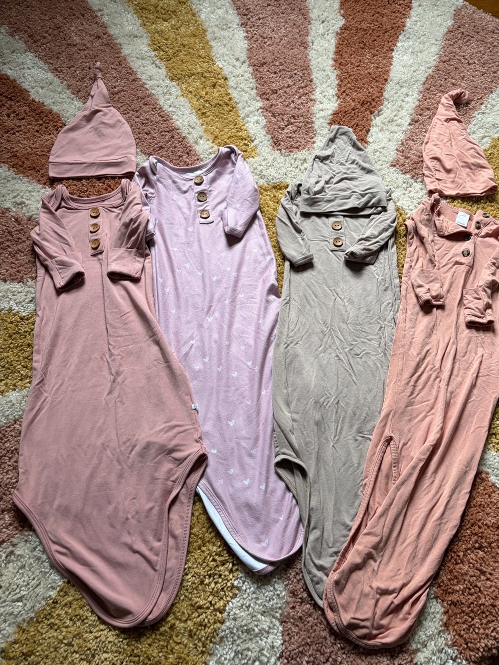 Caden lane newborn 0-3 gown bundle EUC